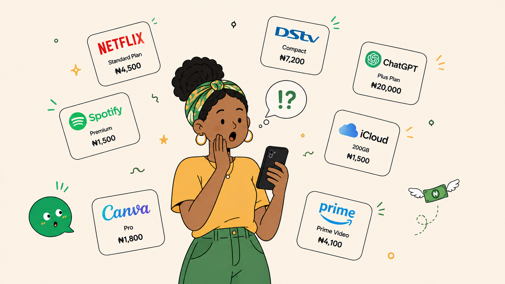 Surrounded by forgotten subscription charges
